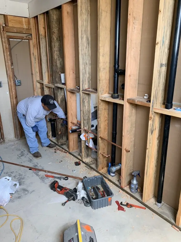 Commercial rough-in plumbing for Gas Line Repair in Sandwich